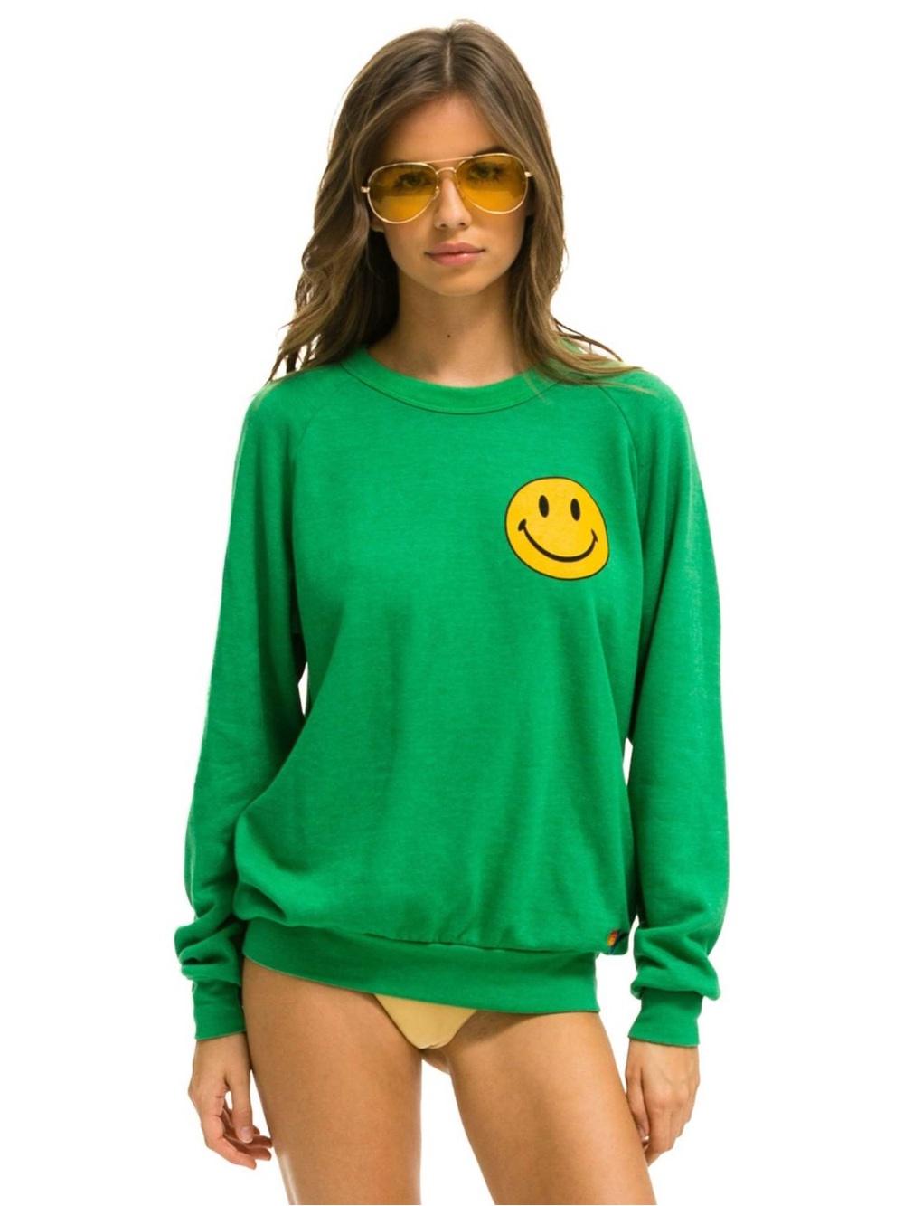 Aviator Nation Smiley Crewneck Sweater